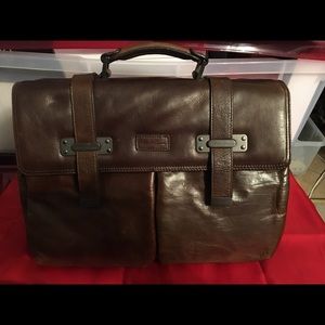 Men’s Leather KENNETH COLE NY briefcase! New!